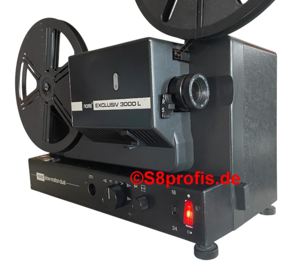 Noris Exclusiv 3000L Multiformat Filmprojektor , Super 8 & Normal 8 Projektor(280725)